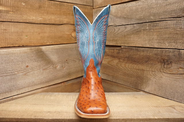 pecan ostrich boots