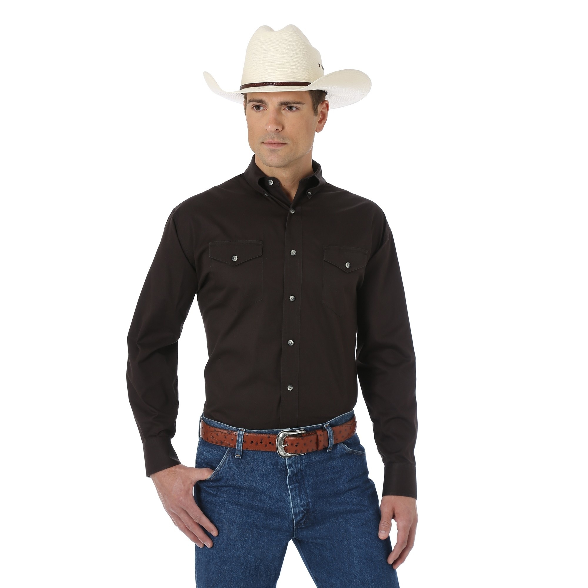 wrangler dress shirts