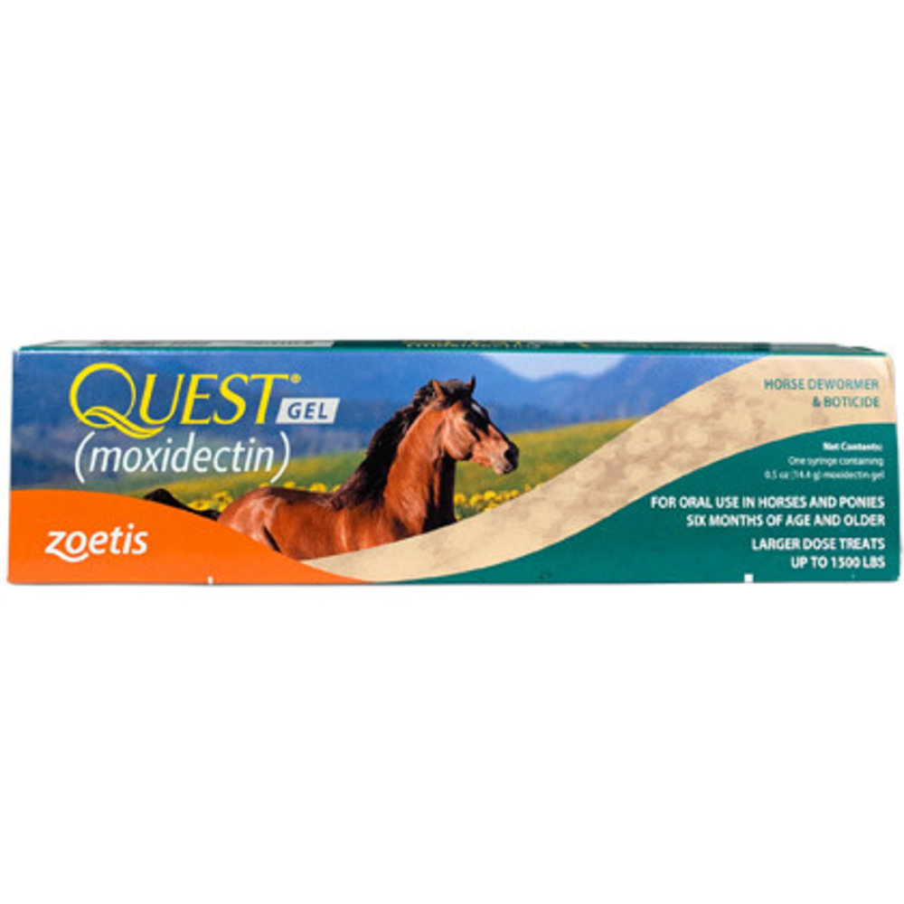QUEST GEL (MOXIDECTIN) DEWORMER AND BOTICIDE .4 oz 21933 Corral