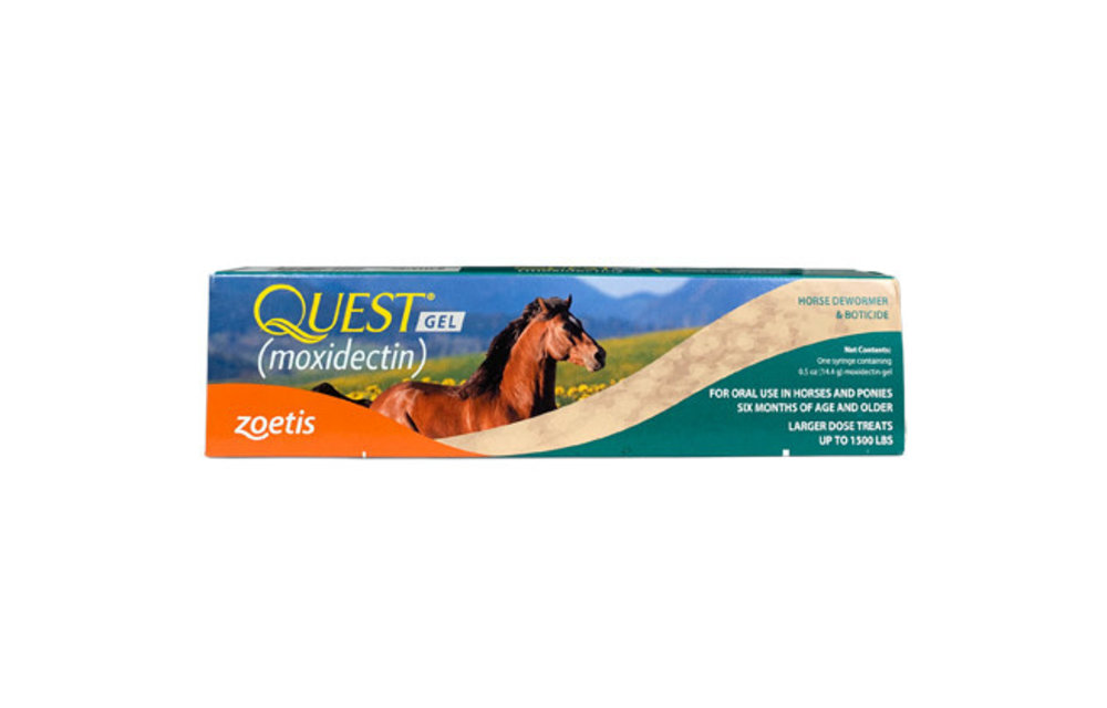 QUEST GEL (MOXIDECTIN) DEWORMER AND BOTICIDE .4 oz 21933 Corral