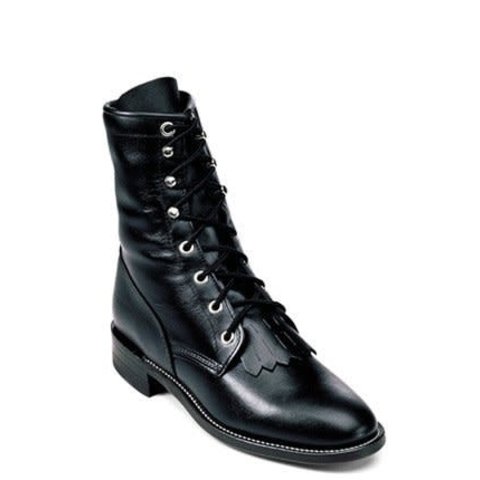 justin lace up ropers womens