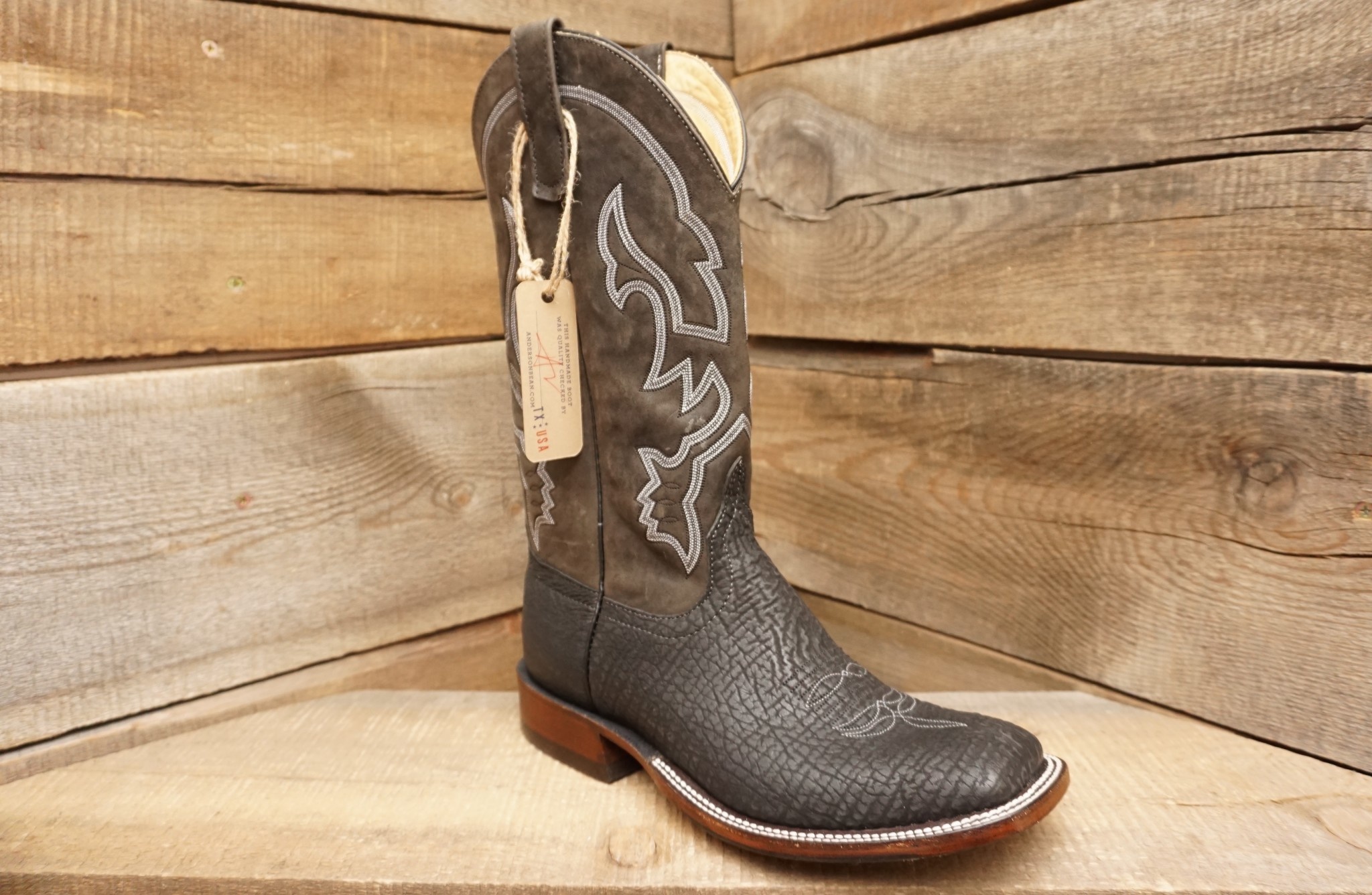 ANDERSON BEAN BLK SHARK 324519 - Corral Western Wear