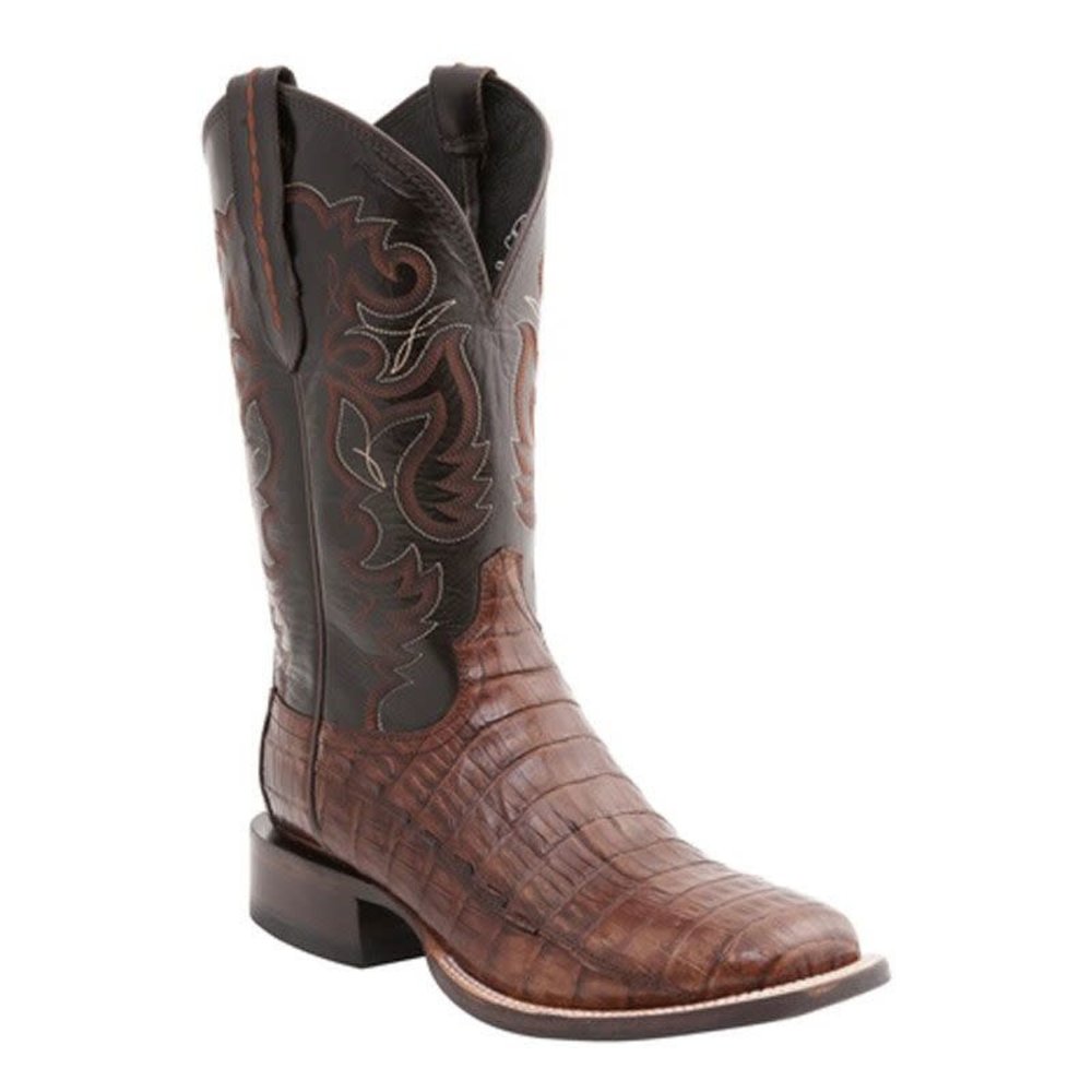 lucchese black square toe boots