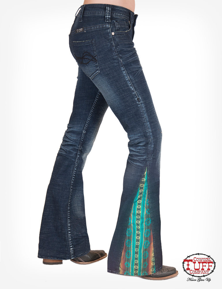 womens western flare jeans