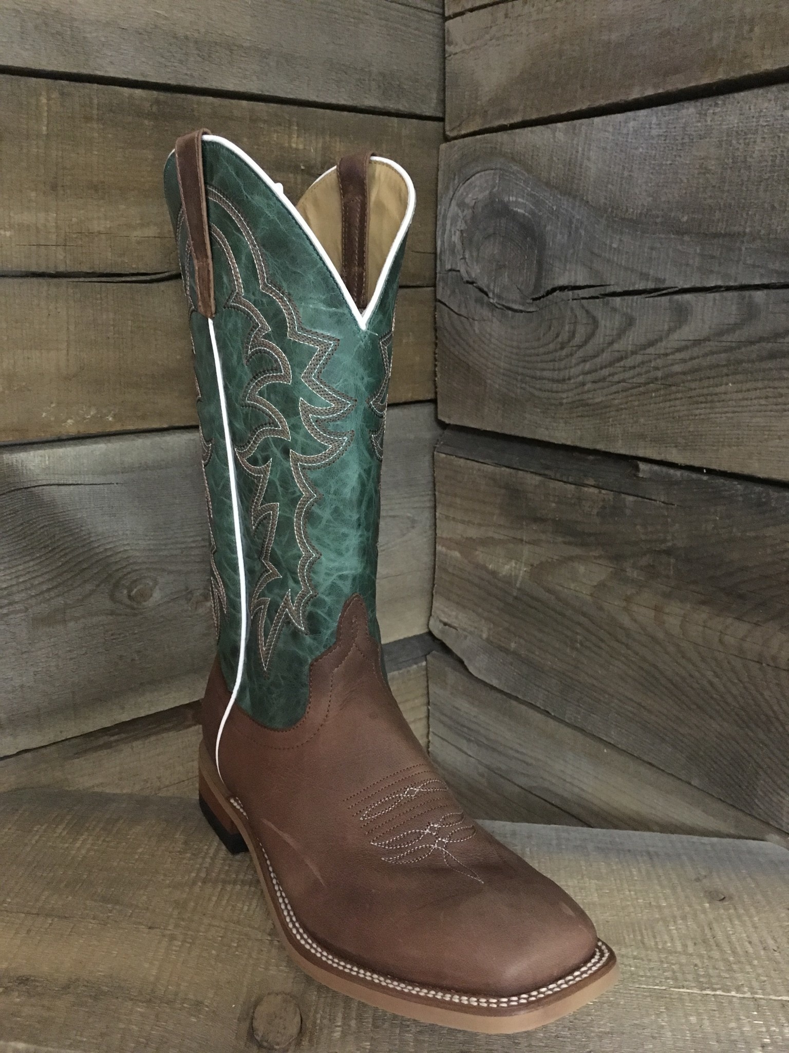 Men's Horse Power Sugared Honey Cowboy Boots - Brown/Green