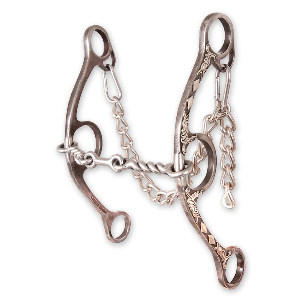 CE Barrel Diamond LS Twisted Wire Dogbone Gag Bit BBIT2LSG22SS Corral