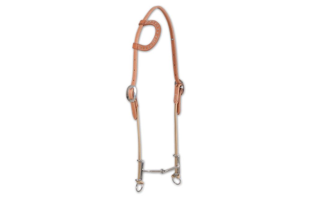 CE Slip Ear Loomis Gag Smooth Snaffle