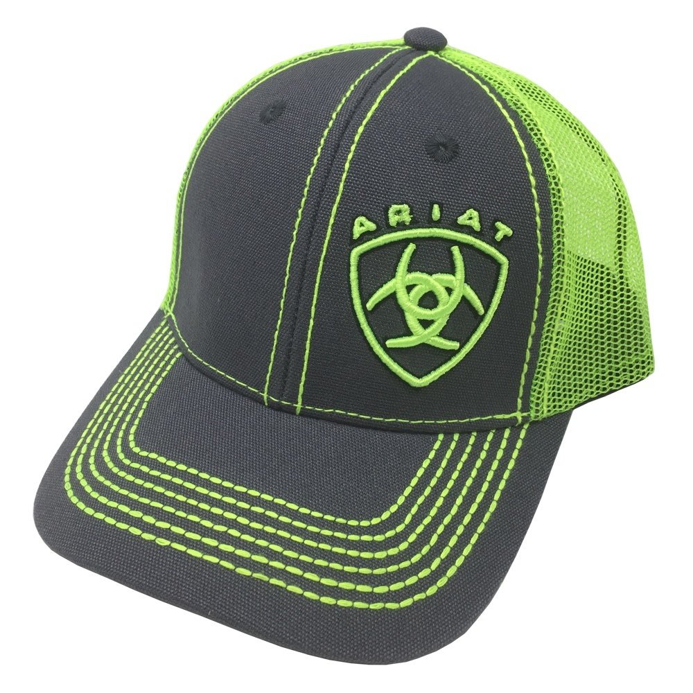 ARIAT LIME GREEN/GRAY SNAP BACK 1514323 