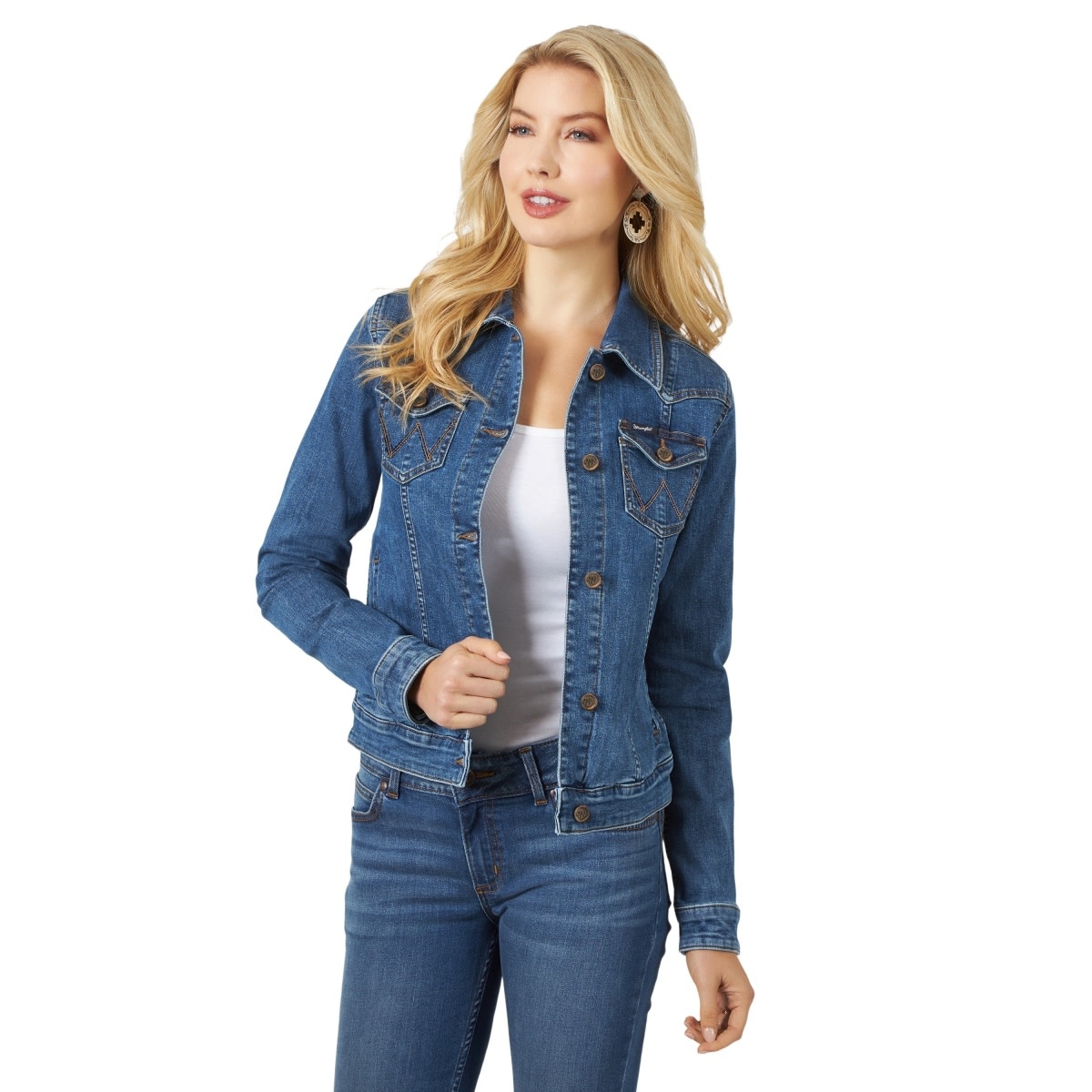 ladies wrangler denim jacket