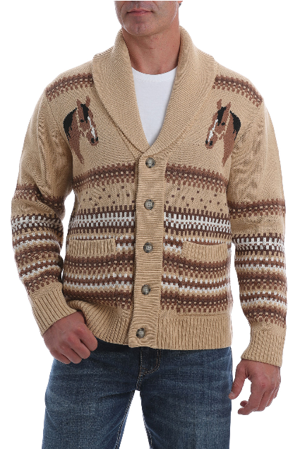 mens tan sweater