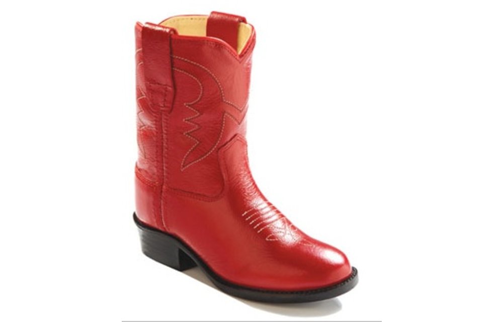 old west red boots