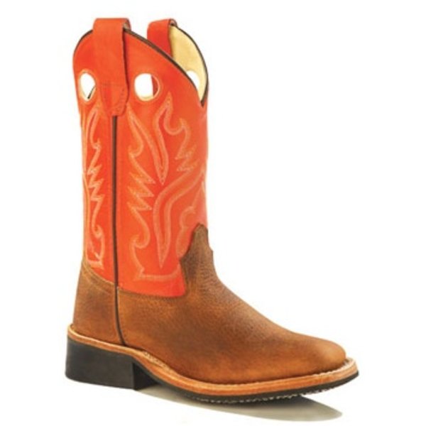 orange western boots
