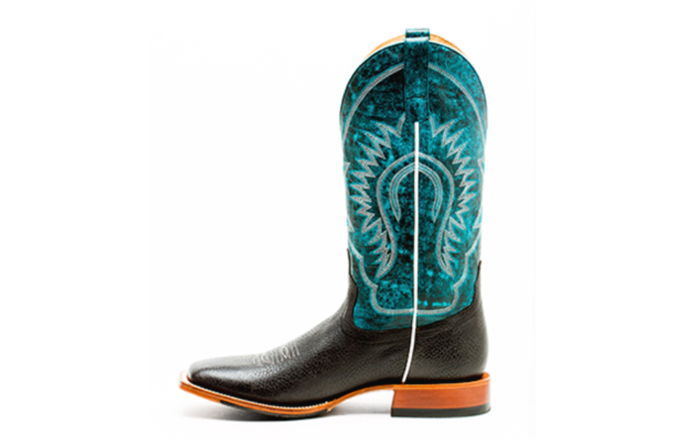 Men's Black Bull Hide Boot