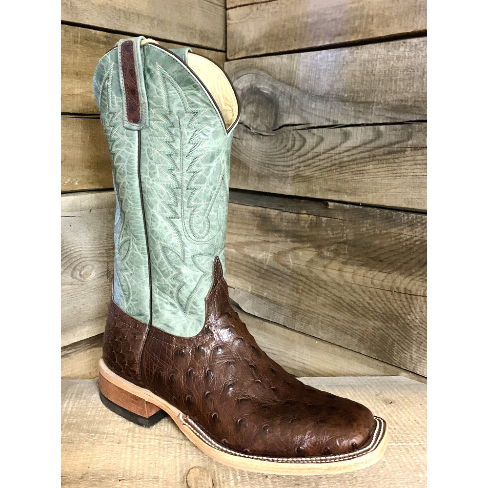 MEN'S EXCLUSIVE ANDERSON BEAN WESTERN BOOTS FULL QUILL OSTRICH 328263 