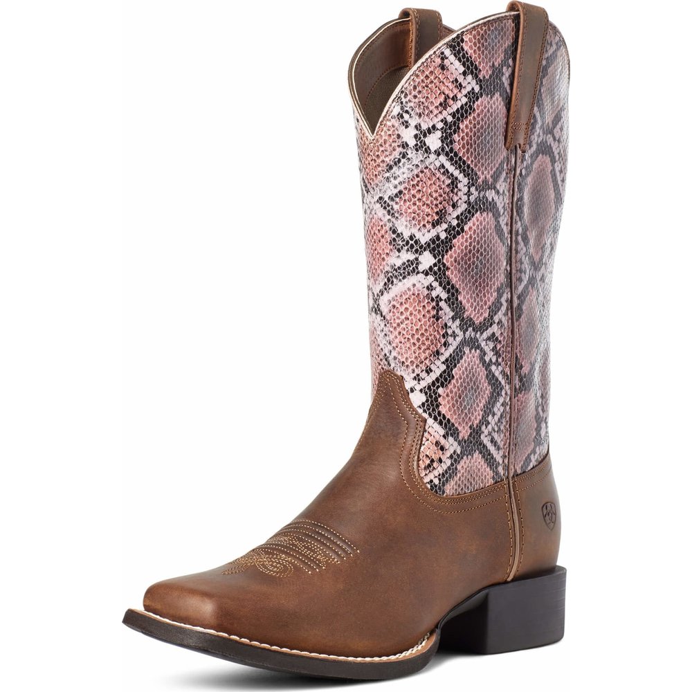 snakeskin work boots