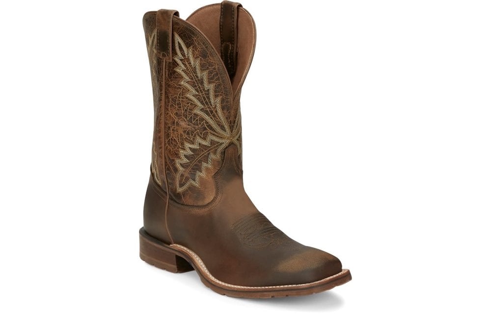 Mens tony lama on sale square toe boots