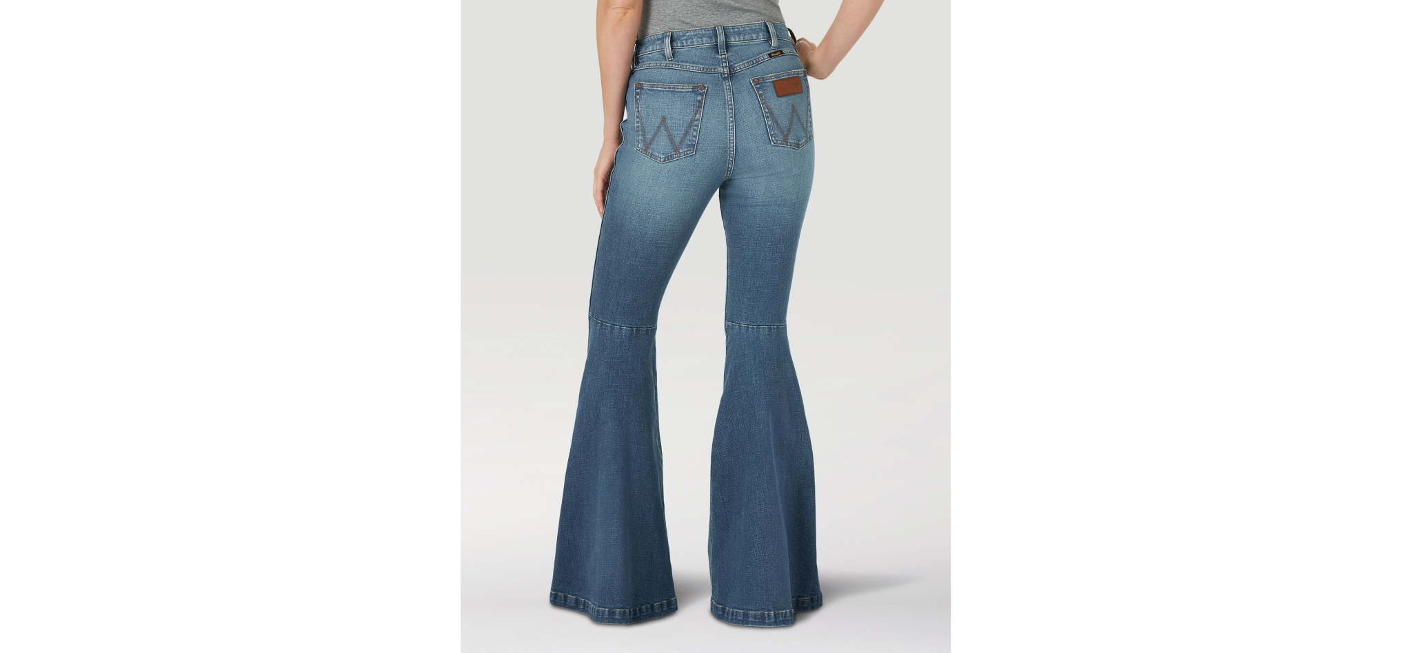 wrangler retro flare jeans
