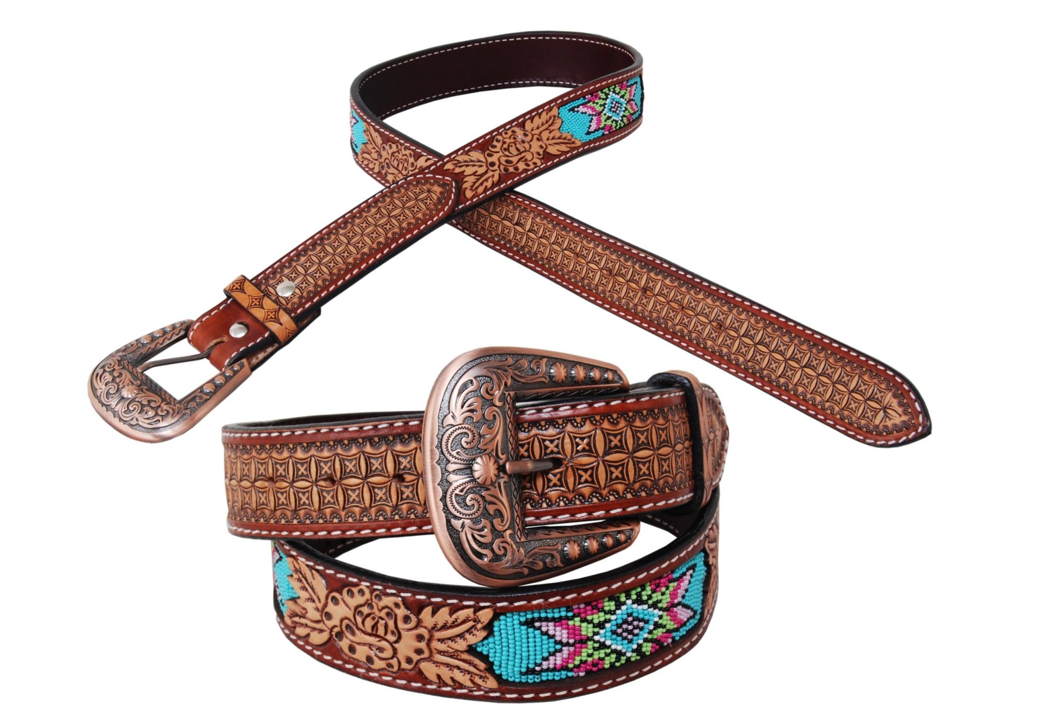 Kamberley Women's Wide Multi Strand Belt - Pewter (Closeout)