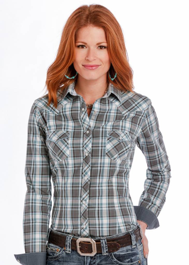 Panhandle Women's Rough Stock Snap Front Shirt R4S9298 | Corral Western ...