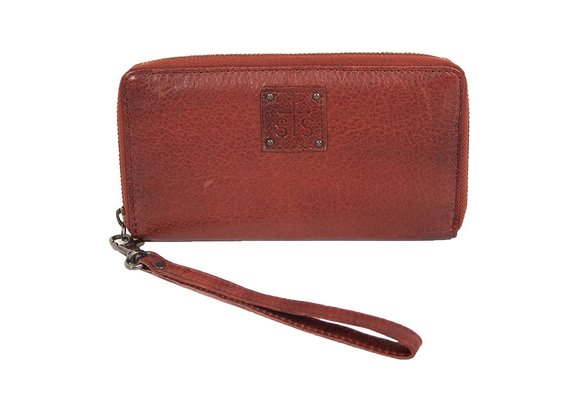 Red  Carroll Leather
