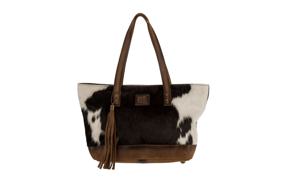 sts cowhide tote