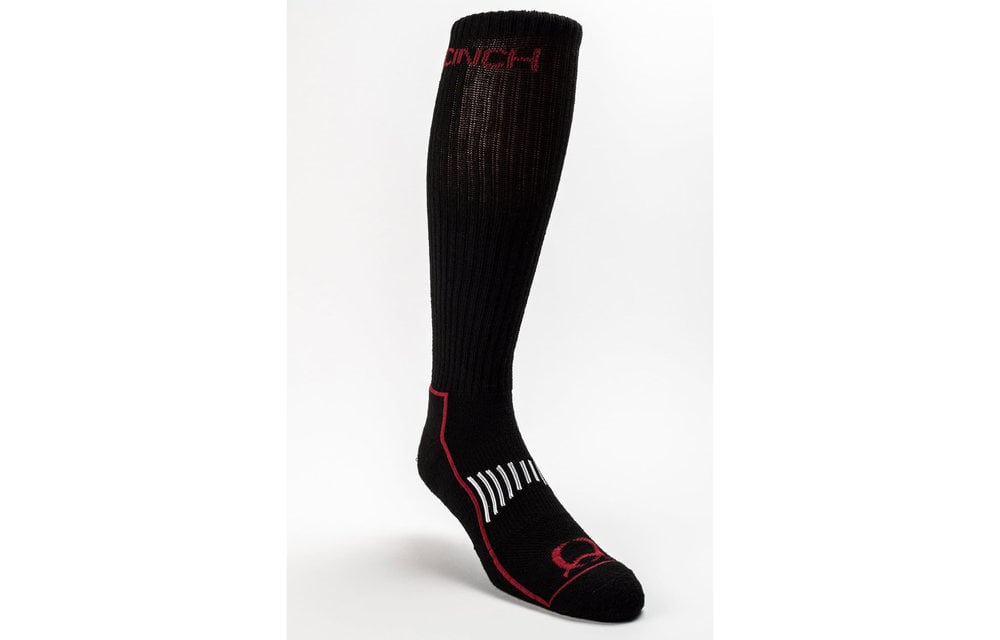 CINCH BLACK BOOT SOCK MXY6007002 Corral Western Wear