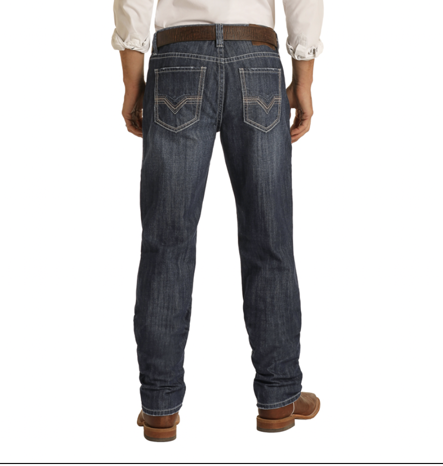 Rock & Roll Men's Relaxed Stackable Jean MTB1751 Corral Western Wear