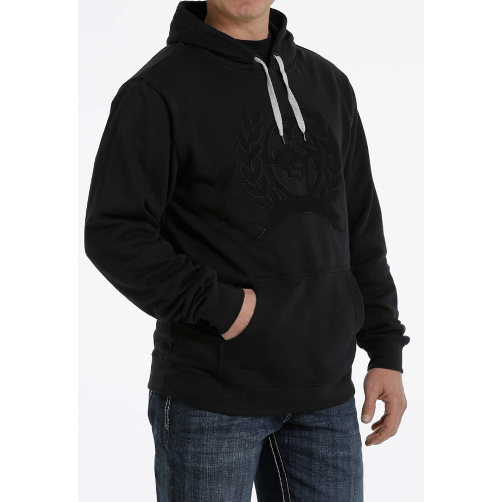 Cinch Men's Black Pullover Hoodie mwk1206021 - Corral Western Wear