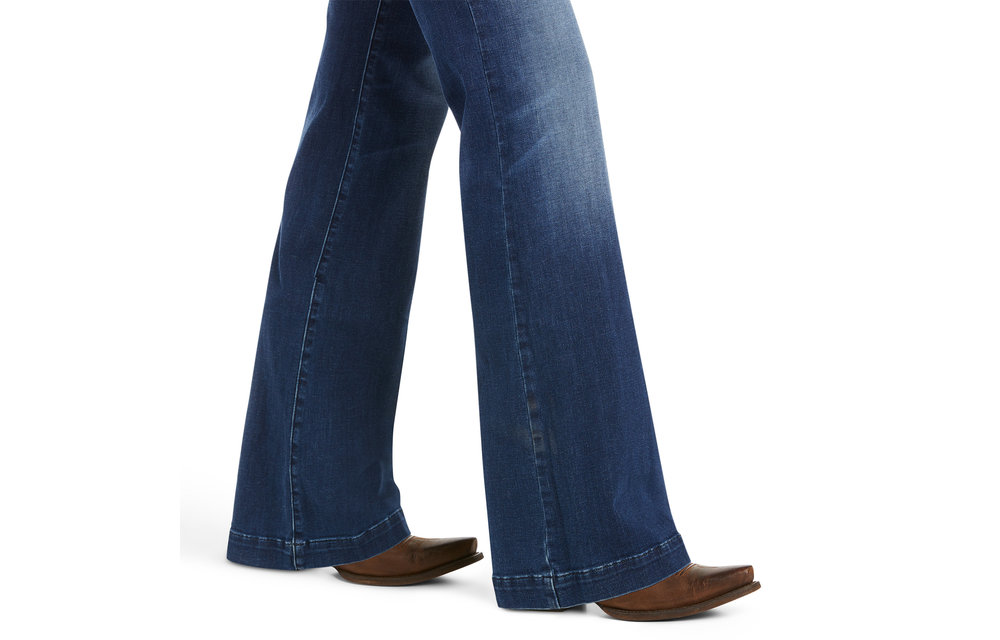 Trouser Mid Rise Stretch Kelsea Wide Leg Jean