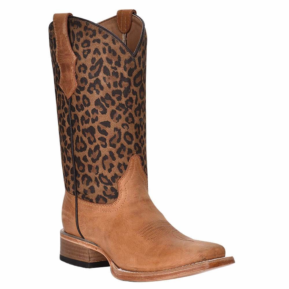 Leopard print shop western boots