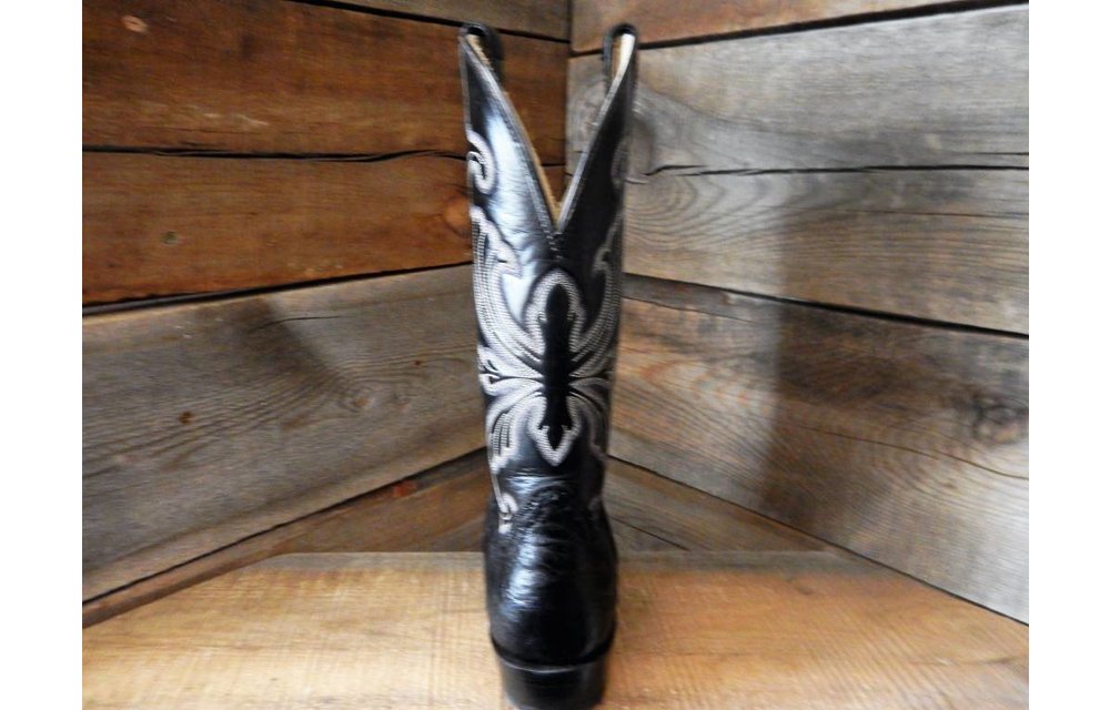Men's Black Shoulder Western Boot