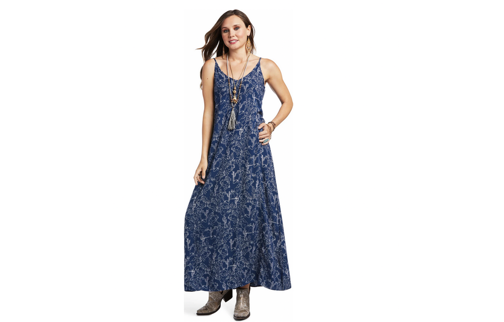 Ariat Women's Blue Lasso Print Dress 10039831 - Corral Western Wear