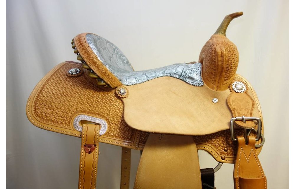 Circle Y Silver Snake Dreamer Barrel Saddle