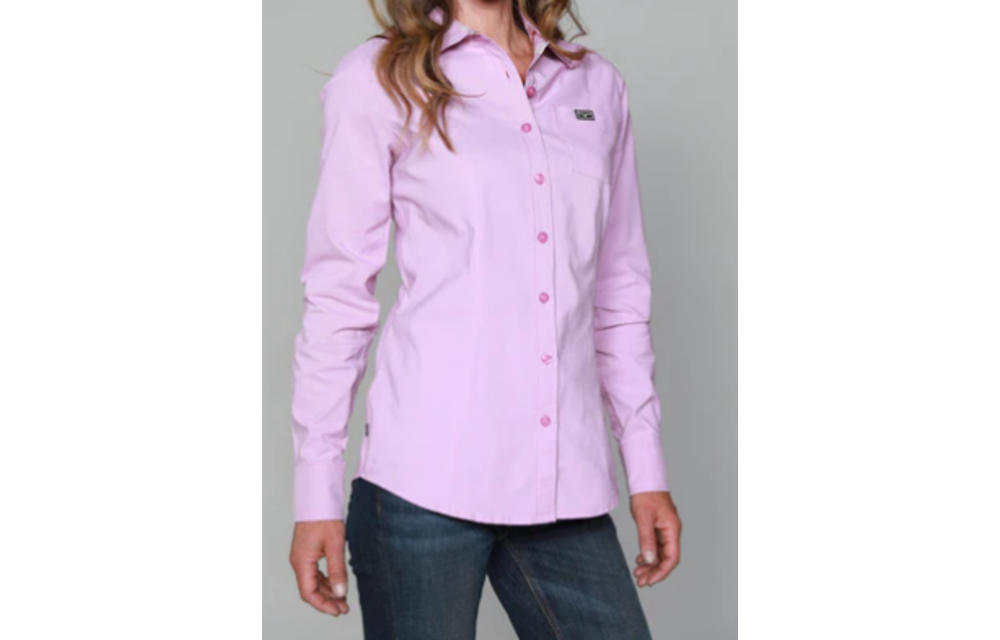 Kimes Ladies Linville Solid Long Sleeve Top - Corral Western Wear