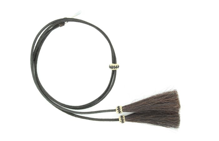 M&F Stampede Strings Lea Horse Hair Tails Black 0295301 - Corral Western  Wear
