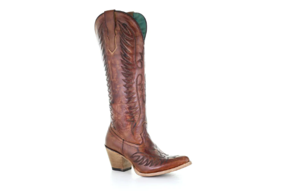 Corral Corral Ladies Cognac Embroidery Western Boot