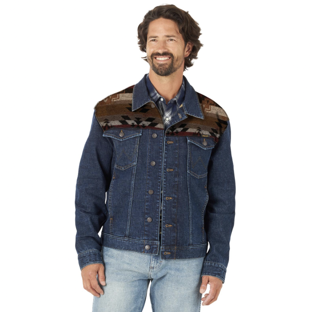 Wrangler Men's Unlined Denim Yoke Jacket 2318260 - Corral Western Wear