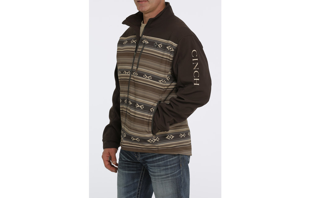 CINCH BROWN PATTERN BONDED JACKET 
