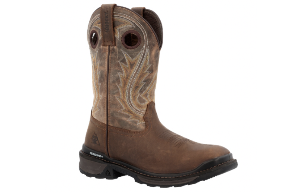 rocky slip on work boots