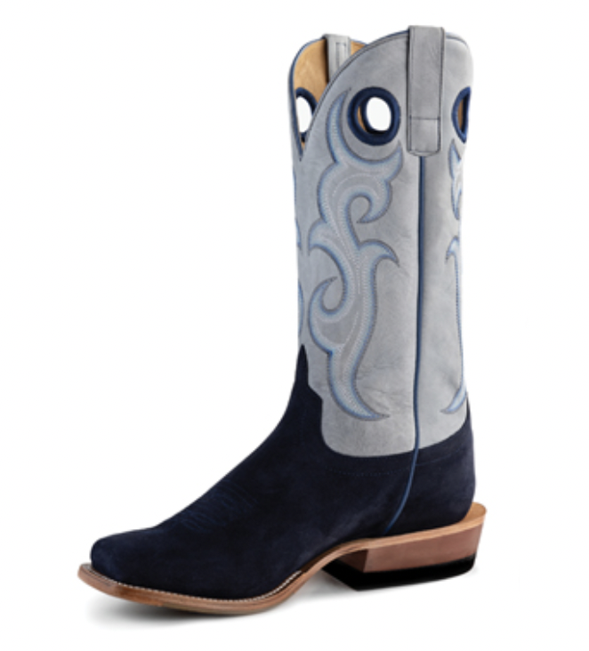 Blue suede cowboy boots mens hotsell