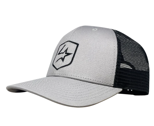 Lone Star Ropes Trucker Cap- Light Grey/Black - Corral Western Wear