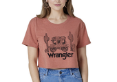 Women's Wrangler Western Puff Sleeve Pullover in Sugar Swizzle