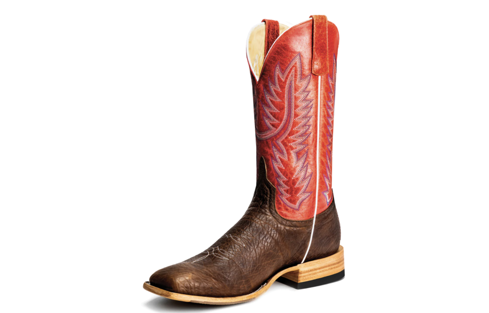 Horse Power Shrunken Brn Alaska Red Boot HP8056 Corral Western Wear