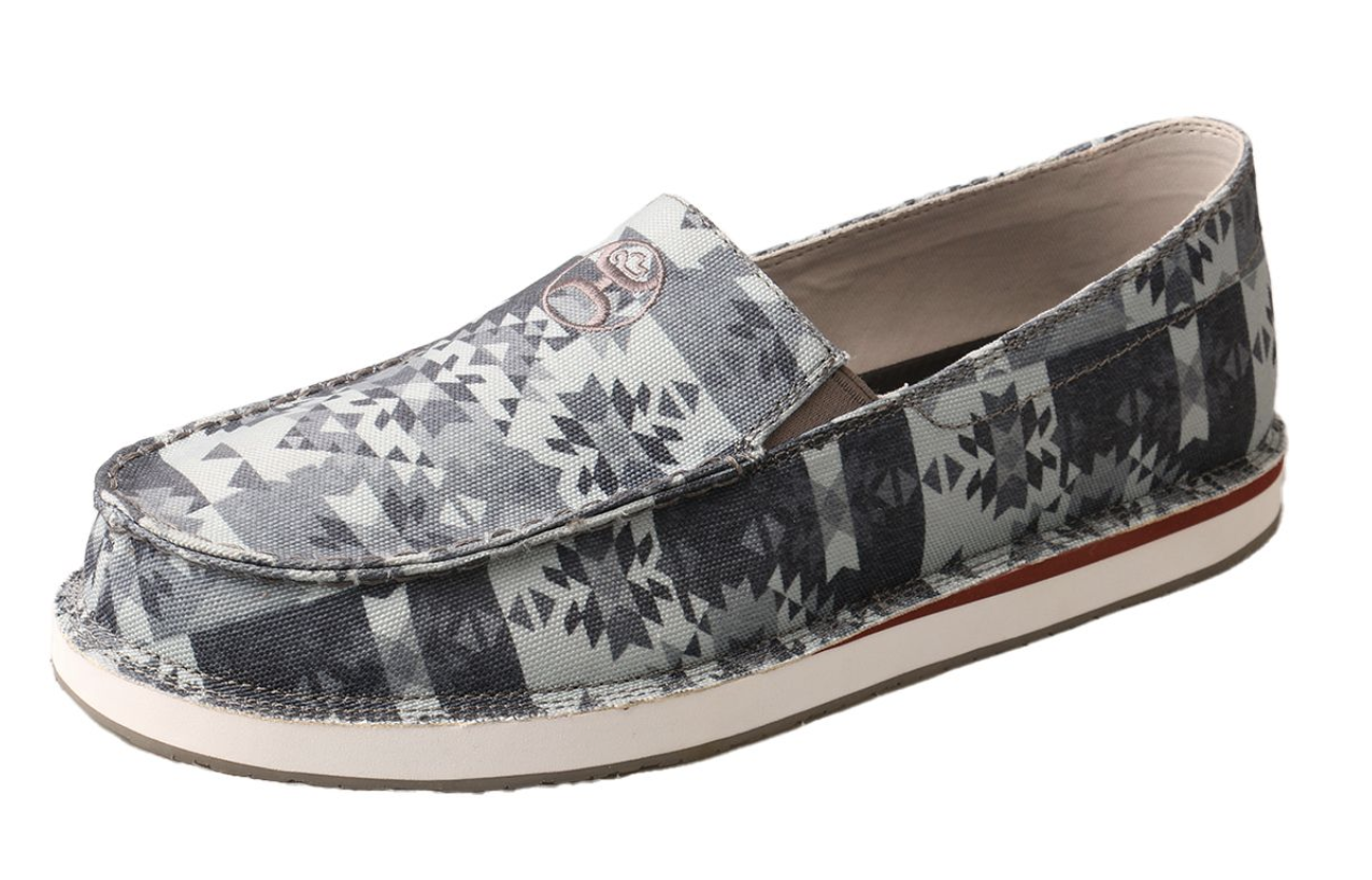 Twisted X Hooey Grey Multi Slip on Shoe MHYCL02 Corral Western Wear