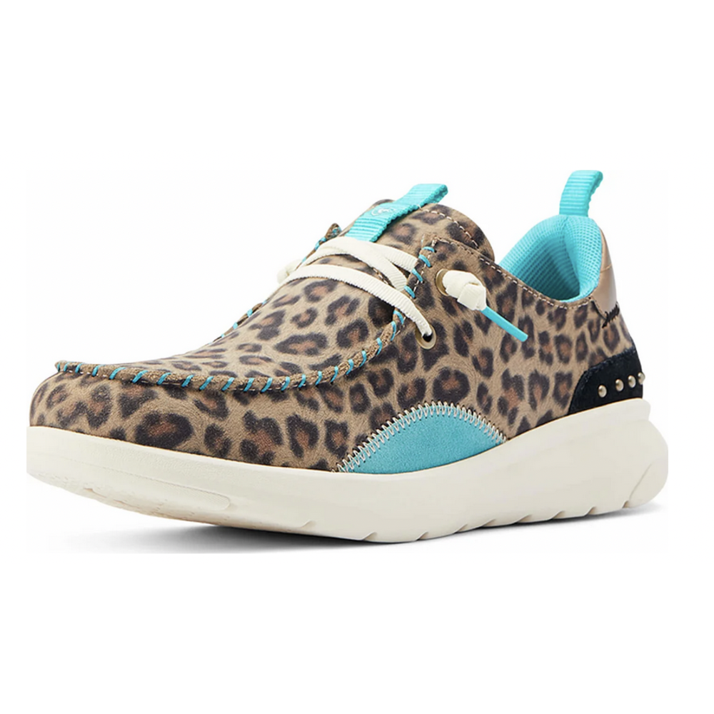 Ariat Women's Leopard Turq Hilo 10044429 Corral Western Wear