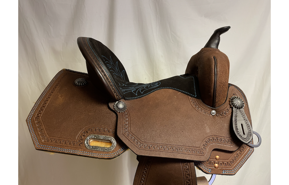 High Horse Leona Turq Barrel Saddle 6230T40505 Corral Western Wear