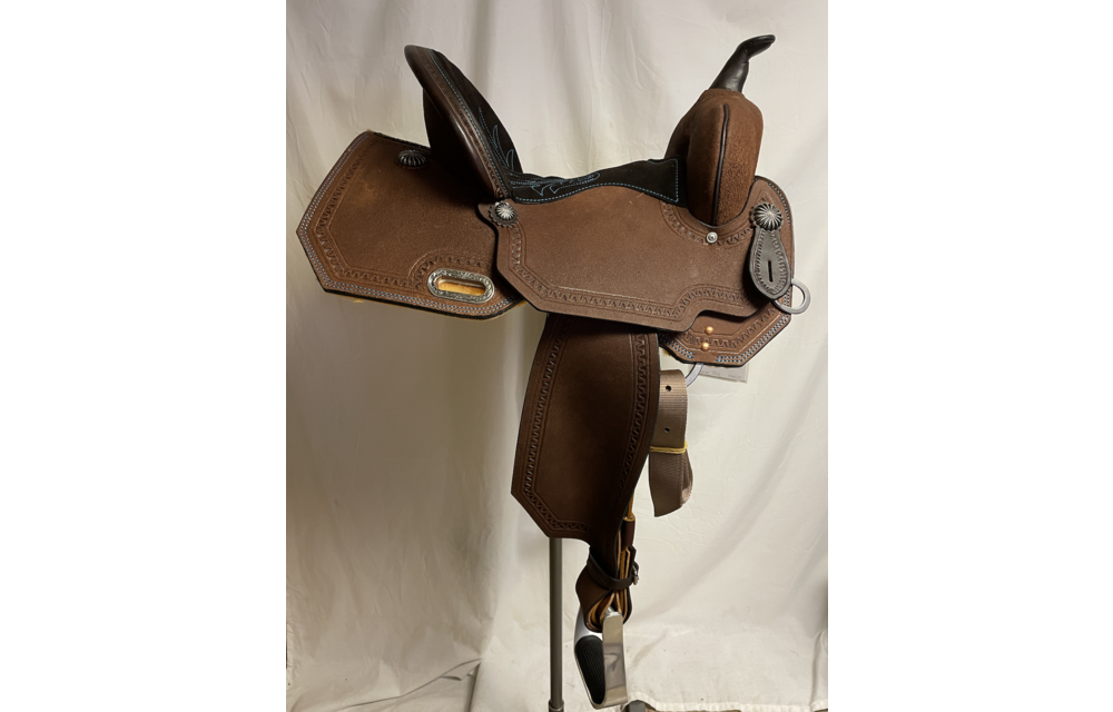 High Horse Leona Turq Barrel Saddle 6230T40505 Corral Western Wear