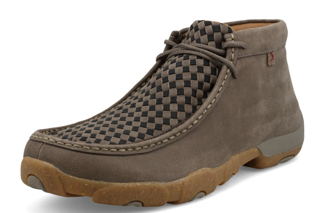 Twisted X Chukka Driving Moc Grey/Blk mdm0097 Corral Western Wear