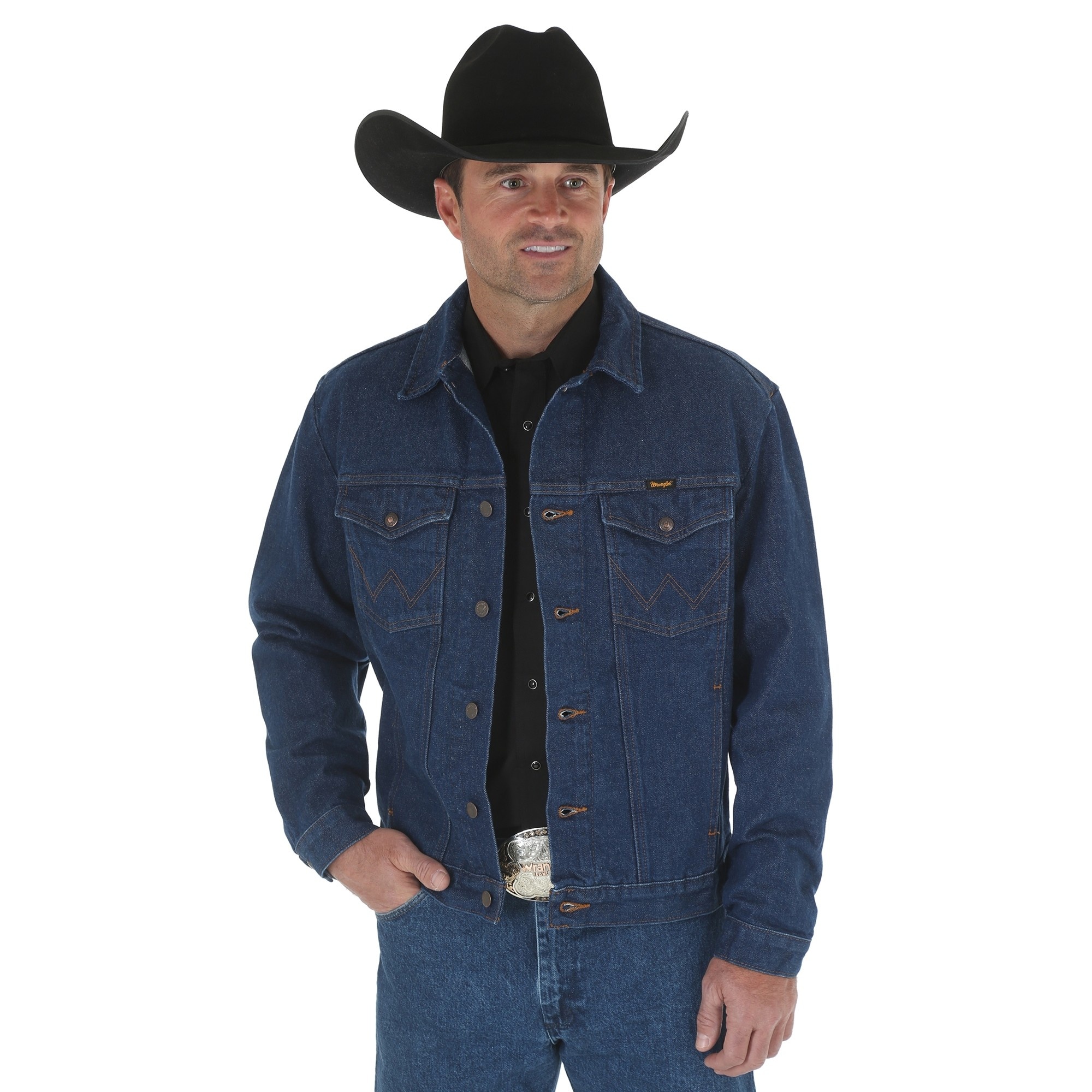 Men s Wrangler Unlined Denim Jacket 74145PW Corral Western Wear
