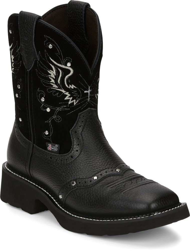 JUSTIN MANDRA BLACK SQ TOE GY9977 Corral Western Wear